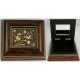 Damascene Gold Bird Wooden Jewelry Box