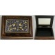 Damascene Gold and Silver Bird Wooden Jewelry Box