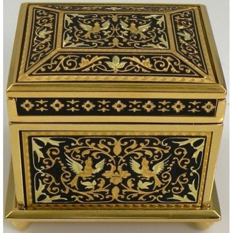 Jewelry Box Square-Damascene Design