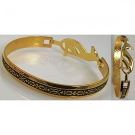 Damascene Gold Geometric Bracelet style 2093 