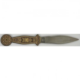 Mini Damascene Oriental Sword Letter Opener