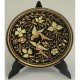 Damascene Gold Bird Round Decor Plate