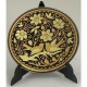 Damascene Gold Bird Round Decor Plate Design 3
