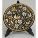 Damascene Gold and Silver Bird Round Decor Plate 2