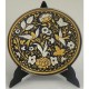 Damascene Gold and Silver Bird Round Decor Plate 1