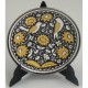 Damascene Silver and Gold Bird Round Decor Plate 3