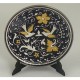 Damascene Gold Silver Bird Round Decor Plate 5