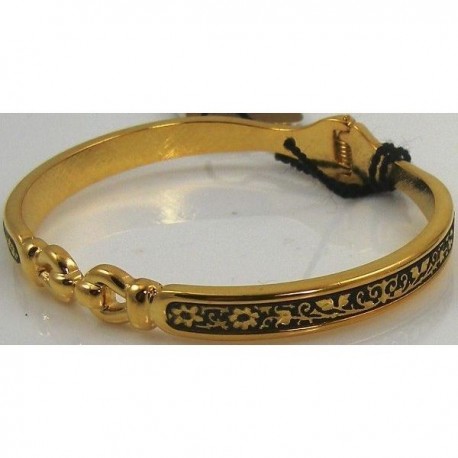 Damascene Gold Flower Bracelet style 2086
