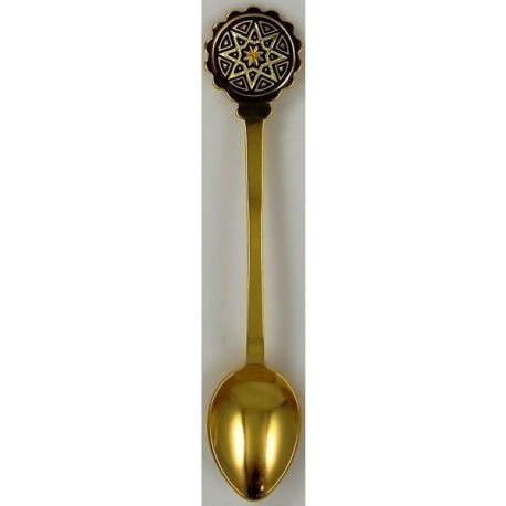 Damascene Gold Star Decorative Spoon
