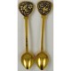 Damascene Gold Bird Decorative Spoon 8586