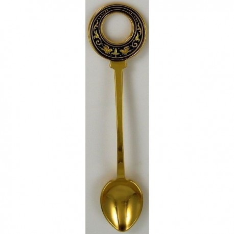 Damascene Gold Bird Decorative Spoon 8585