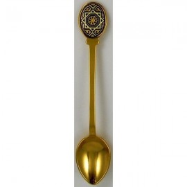 Damascene Gold Star Decorative Spoon 8583