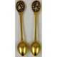 Damascene Gold Bird Decorative Spoon 8583