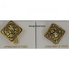 Damascene Gold Bird Diamond Brooch style 2232