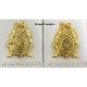 Damascene Gold Gemini the Twins Zodiac Pin