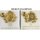 Damascene Gold Turtle Animal Pin