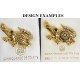 Damascene Gold Alligator Animal Pin
