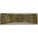 Damascene Gold Geometric Bowtie Hair Barrette