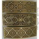 Damascene Gold Geometric Hair Barrette style 2346