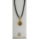 Damascene Gold Flower Round Pendant