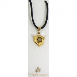 Damascene Gold Bird Flower Pendant style 8211