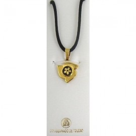 Damascene Gold Floral Flower Pendant style 8211