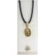 Damascene Gold Flower Oval Pendant style 8212
