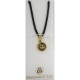 Damascene Gold Bird Round Pendant