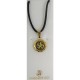 Damascene Gold Bird Round Pendant style 8203