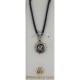 Damascene Silver Bird Round Pendant style 9214