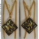 Damascene Gold Bird Diamond Pendant style 2253