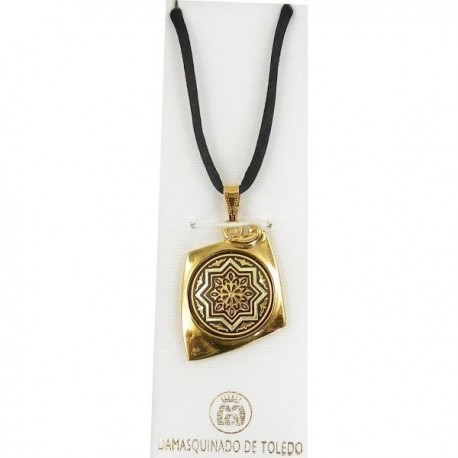 Damascene Gold Star Kite Pendant