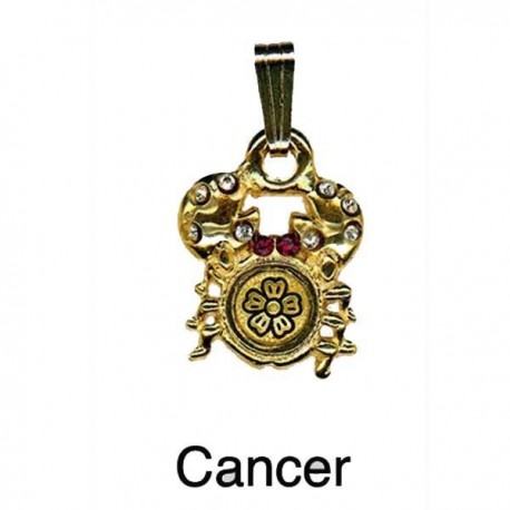 Cancer Pendant-Damascene Zodiac Jewelry