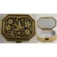 Damascene Gold Bird Octagon Pill Box