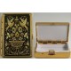 Damascene Gold Bird Rectangle Pill Box Style 8533