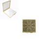Damascene Gold Geometric Square Pill Box