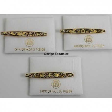 Damascene Gold Mens Tie Clip Bird style 2609