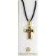 Damascene Gold Cross Thorn Pendant style 8239