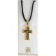 Damascene Gold Cross Chalice Pendant style 8239
