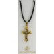 Damascene Gold Cross Chalice Pendant style 8241