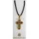 Damascene Gold Cross Thorn Pendant style 8237