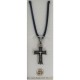 Damascene Silver Cross Chalice Pendant