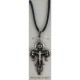 Damascene Silver Cross Jesus Pendant style 9233