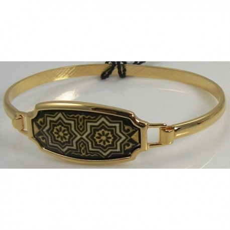 Damascene Gold Star Bracelet