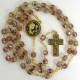 Damascene Gold Thorn Rosary Purple Beads