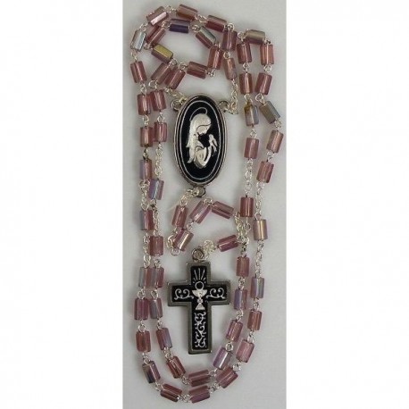 Damascene Silver Chalice Rosary