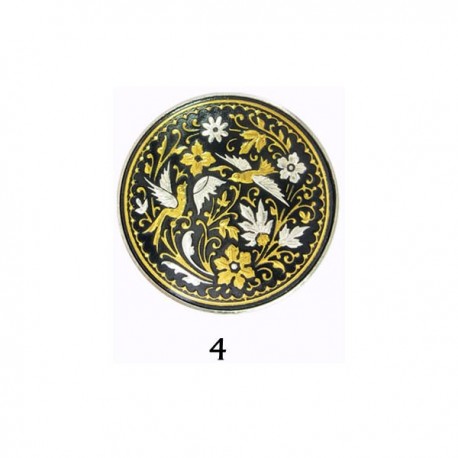 Damascene Birds of Paradise Collectible Dish