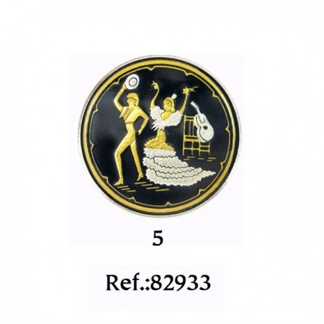 Damascene Flamenco Duo Collectible Dish