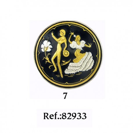 Damascene Flamenco Frolic Collectible Dish