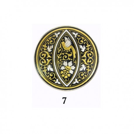 Damascene Widowbirds Collectible Dish